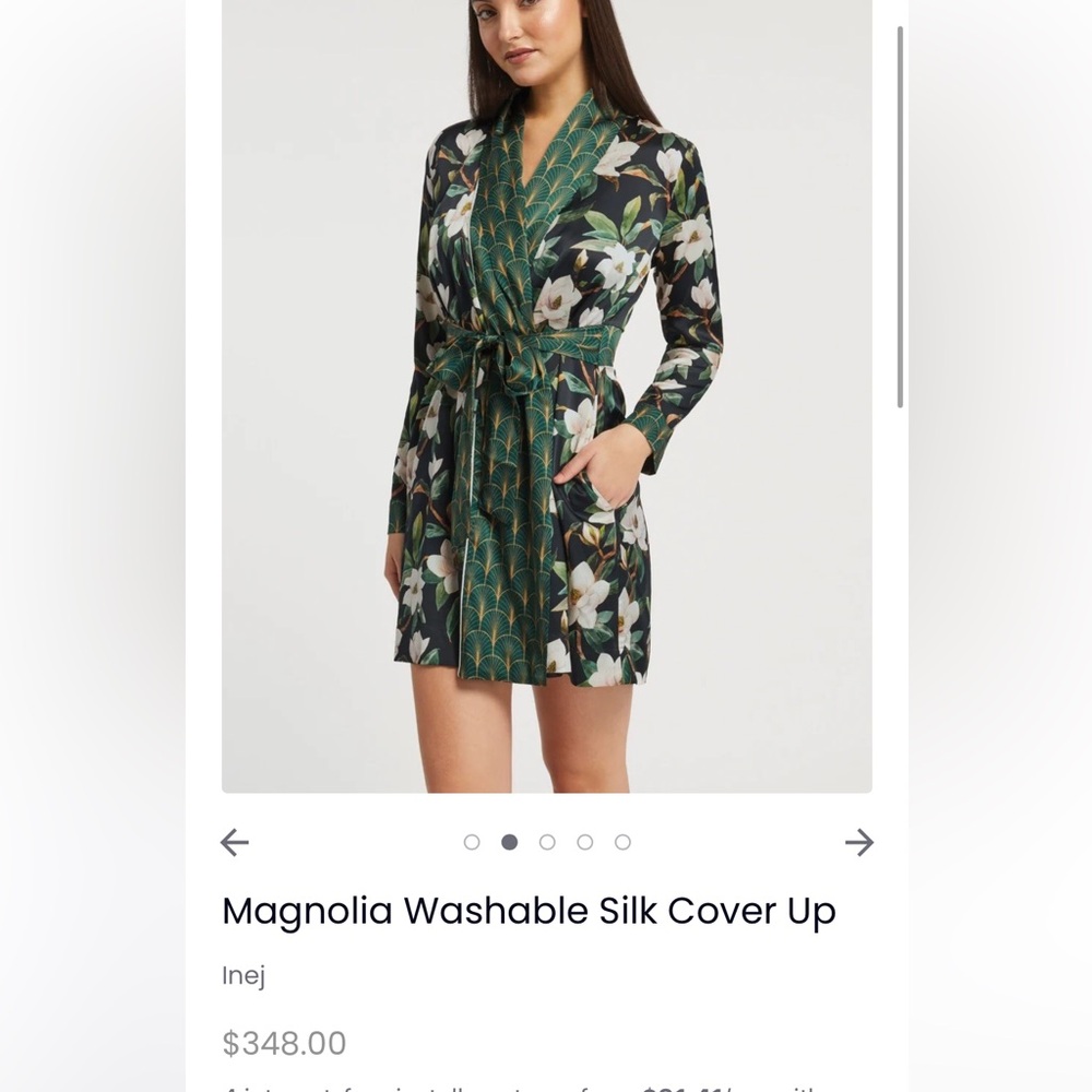 Magnolia Washable Silk Robe Inej